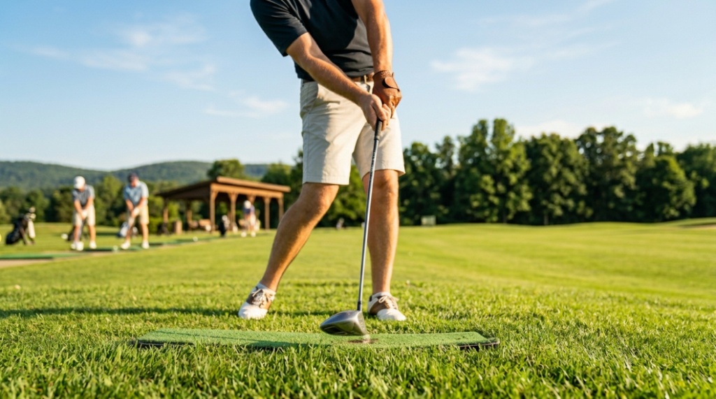 Infographic of a modern golf driver with labels for clubhead, face, shaft, grip, and loft.