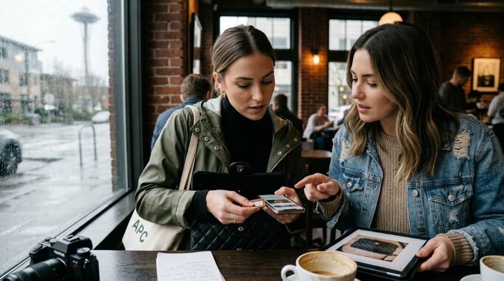 Seattle shopper checking designer bag serial code